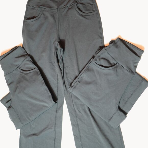 ESOFT Pants - BUNDLE 3 PAIRS BLACK NEW ESOFT WIDE LEG YOGA WORKOUT PANTS SMALL